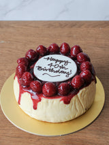 Raspberry Violet Cheesecake