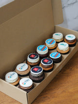 Decorate Your Own - Box of 12 Cupcakes with Sugar Plaque Toppers